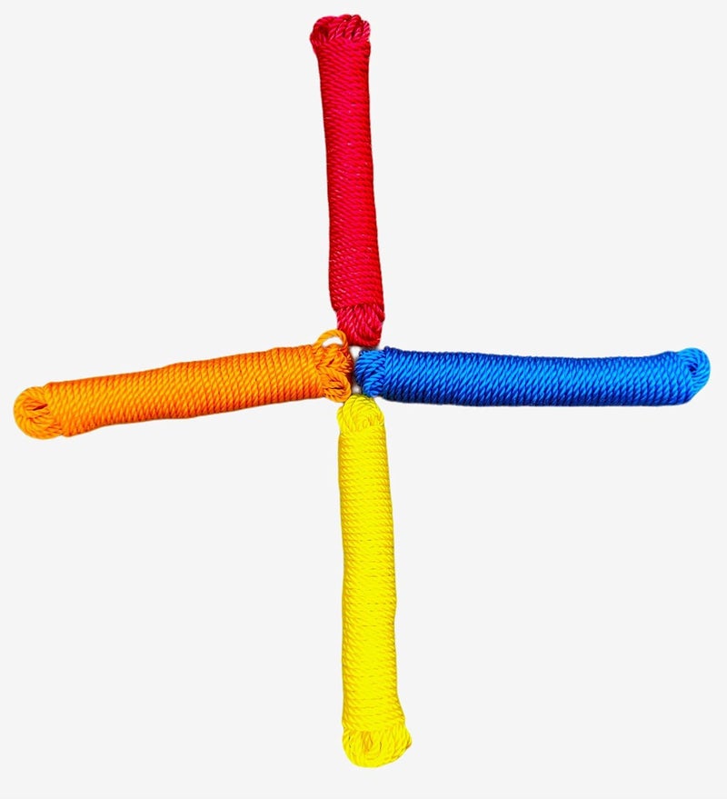 SSKR 10 Metre Long 02 Piece Nylon Rope or Multicolor Cloth Hanging Rope for Both Indoor and Outdoor Purpose - 4mm Thickness - Image 3