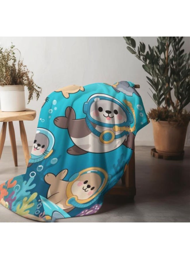 عام بطانية رقيقة من الفانيلا الكرتونية للأطفال والرضع (دافئة ومريحة، ومناسبة للنوم والألعاب) 70 سم * 100 سم - Image 4