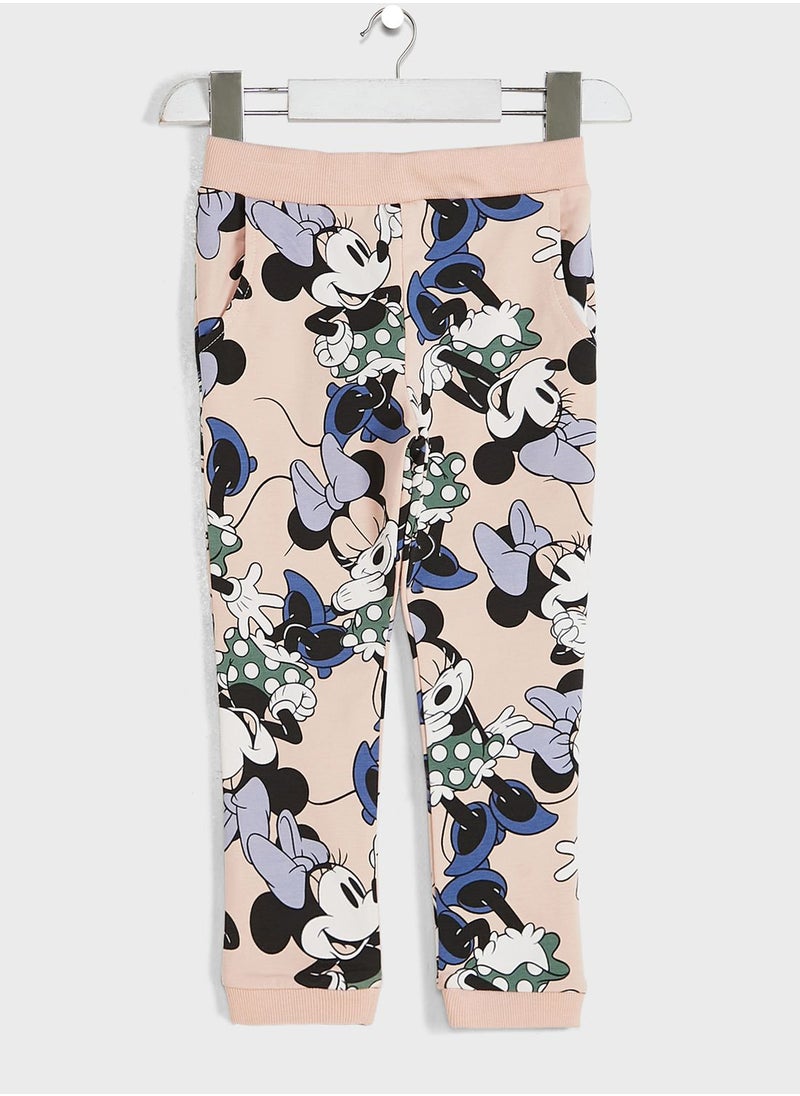 NAME IT - Kids Minnie Mouse Print Sweatpants - Image 1