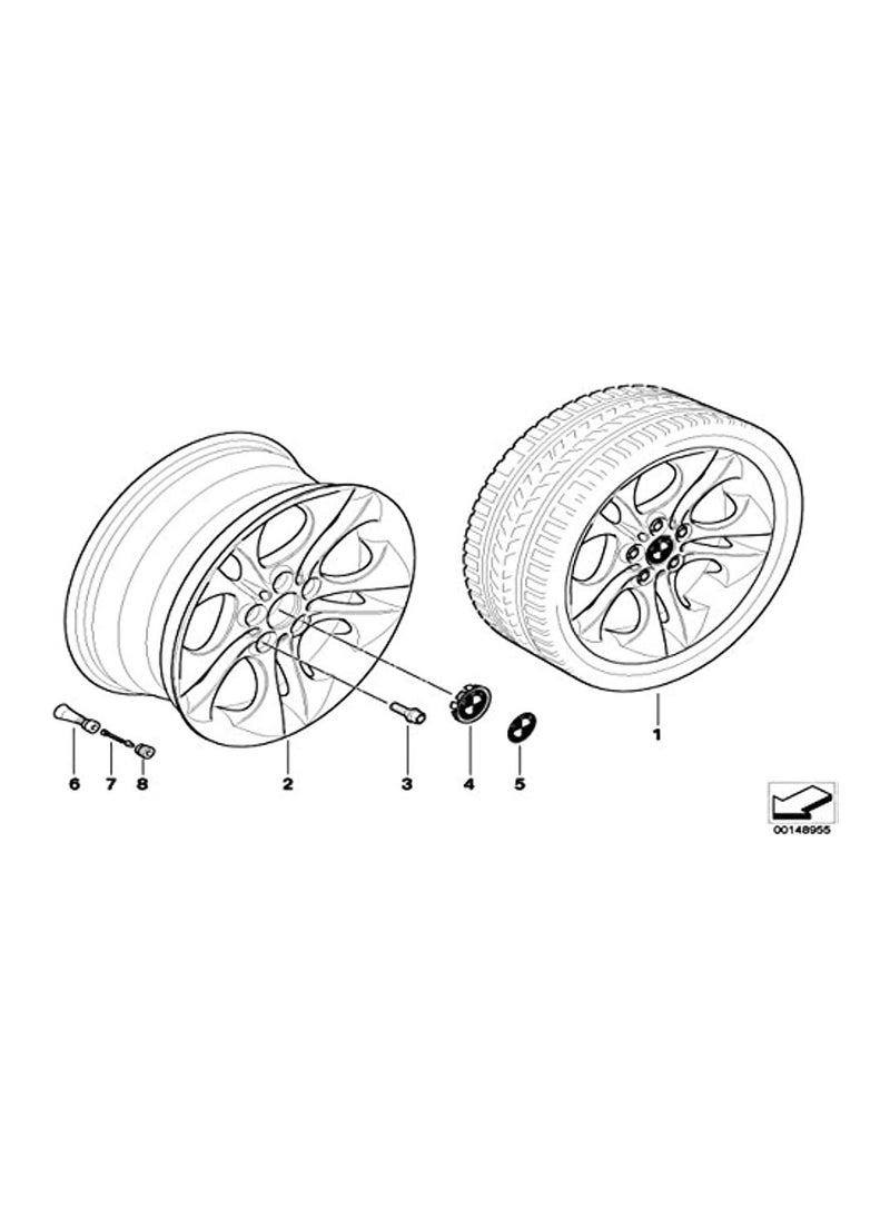 Generic 4pcs Genuine Alloy Wheel Center Cover Hub Cap Chrome 68mm Fits most BMW alloy wheels  - Image 3