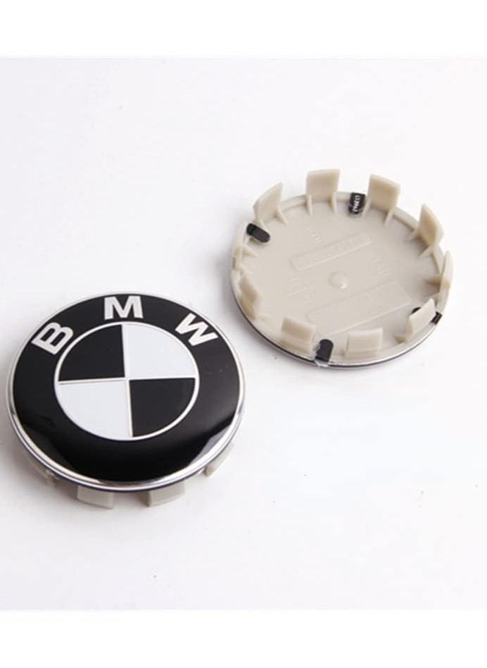 Generic 4pcs Genuine Alloy Wheel Center Cover Hub Cap Chrome 68mm Fits most BMW alloy wheels  - Image 2