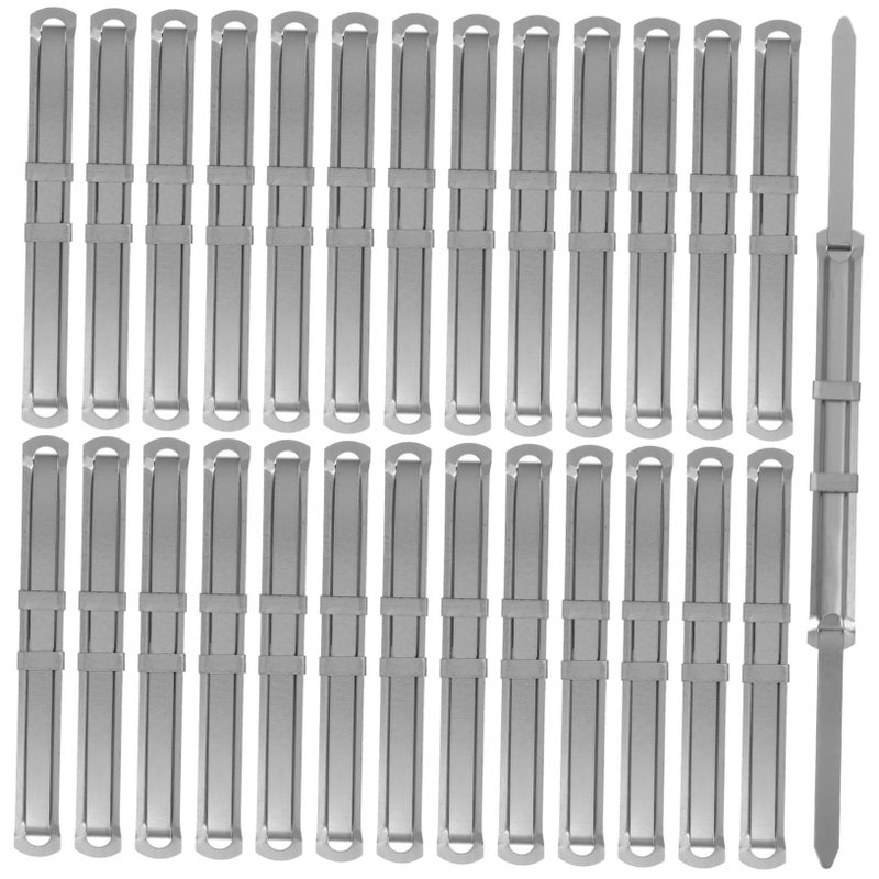 50 Pcs Metal Binder Clips Assorted Prong Fasteners for File Folders - Image 2