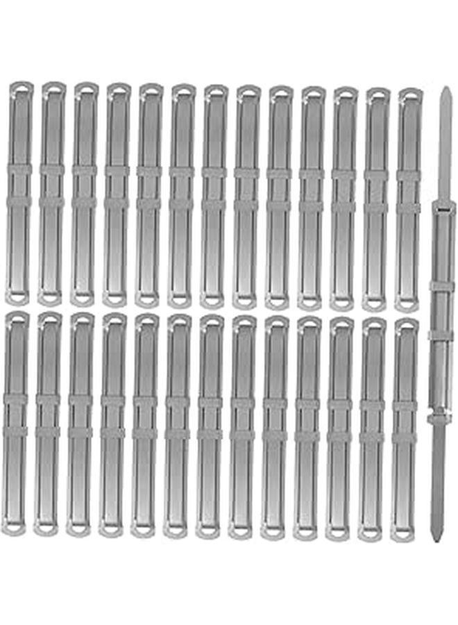 50 Pcs Metal Binder Clips Assorted Prong Fasteners for File Folders - Image 1