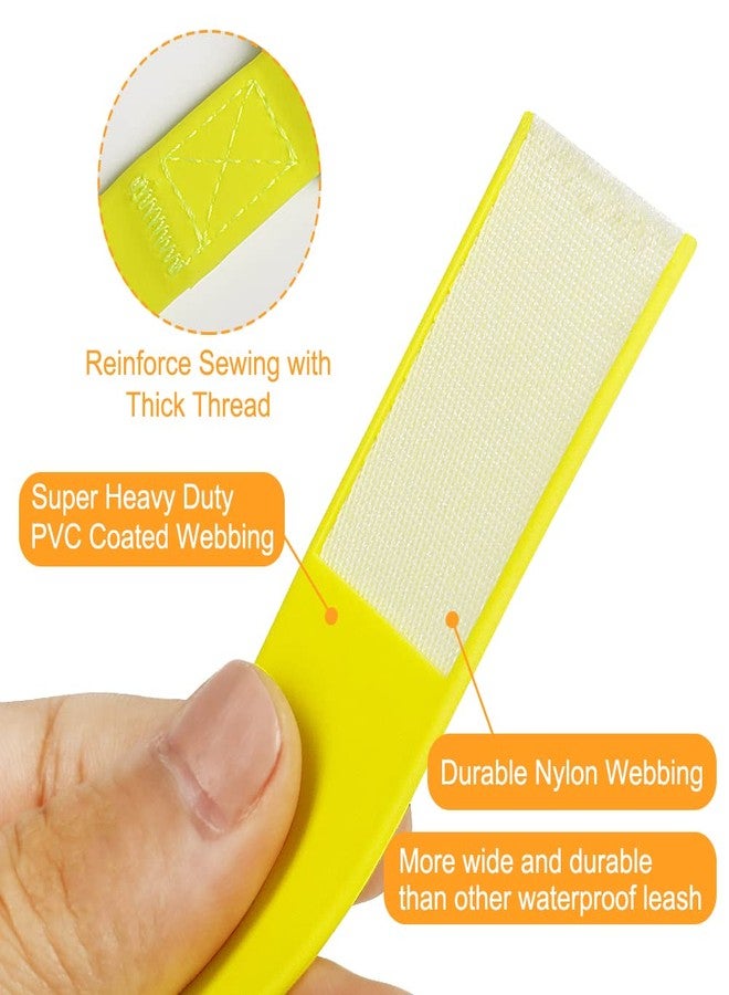 Vivifying Waterproof Long Dog Leash, 32ft Dog Training Leash for Outside, Durable PVC Long Line Lead with Padded Handle for Recall Training, Hiking, Swimming, Beach and Lake (Yellow) - Image 3