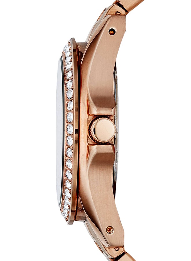 FOSSIL Women Water Resistant Stainless Steel Analog Watch ES2811 - 36 mm - Rose Gold - Image 3