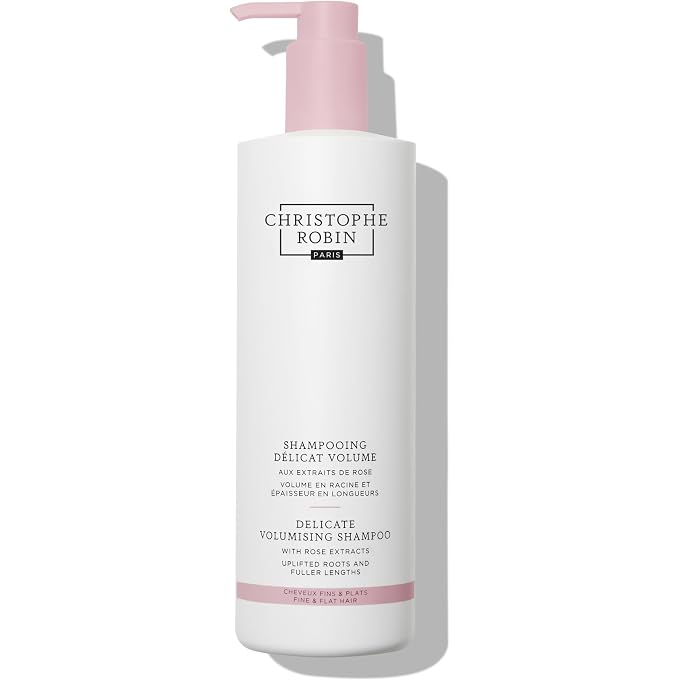 Christophe Robin Delicate Volume Shampoo with Rose Extracts Jumbo, 16.6 fl. oz. - Image 1