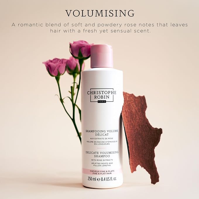 Christophe Robin Delicate Volume Shampoo with Rose Extracts Jumbo, 16.6 fl. oz. - Image 2