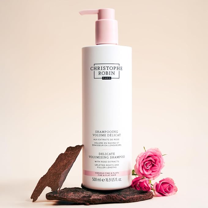 Christophe Robin Delicate Volume Shampoo with Rose Extracts Jumbo, 16.6 fl. oz. - Image 3