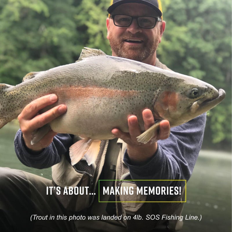 Trout Magnet Leland's Lures Trout Magnet S.O.S. Fishing Line, Fishing Equipment and Accessories, 350 yds, 2 lb Test - Image 3