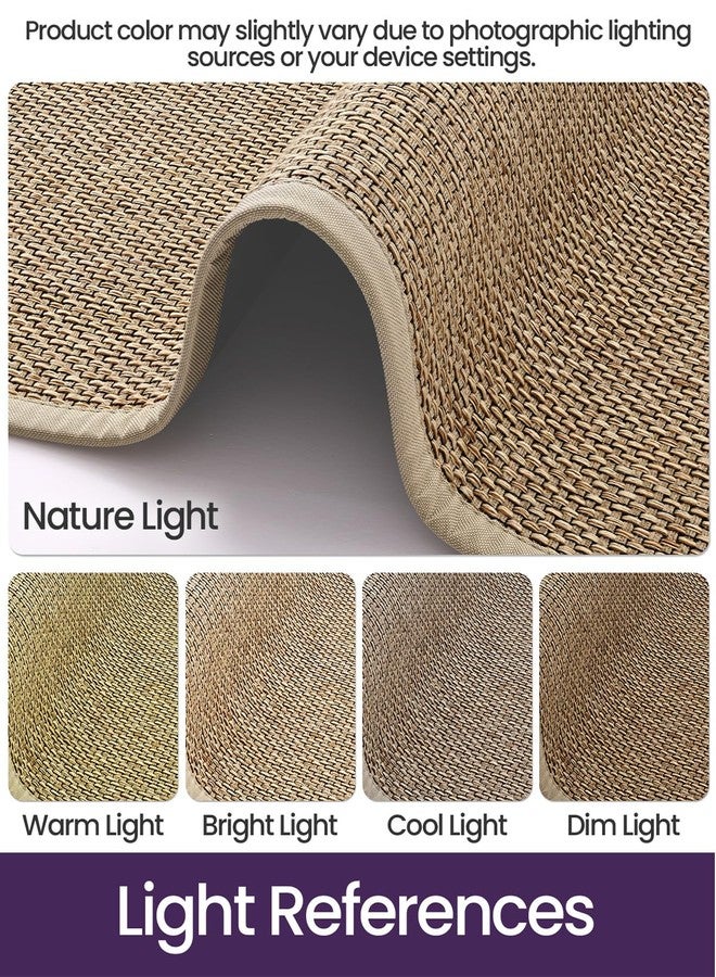 DEXI Entryway Door Mat 24x36, Non Slip Rubber Backing Inside Entry Mat, Low Profile Easy Clean Dirt Trapper Doormat for Inside Entrance Patio, Beige - Image 3