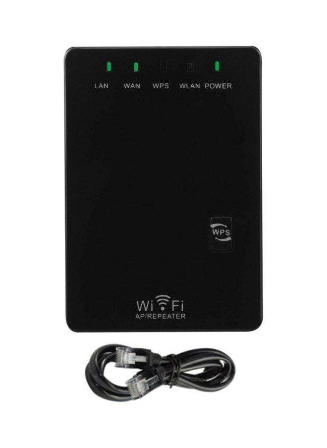 NIBEMINENT WiFi Signal Range Booster Repeater Black  - Image 1