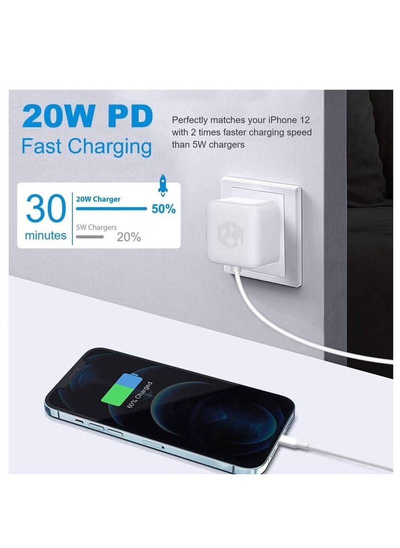 GENNEXT - Fast Charging Wall 20W Adapter Compatible with Apple iPhone 13 Pro Max/12 Pro Max/11PRO /iPad - Image 1