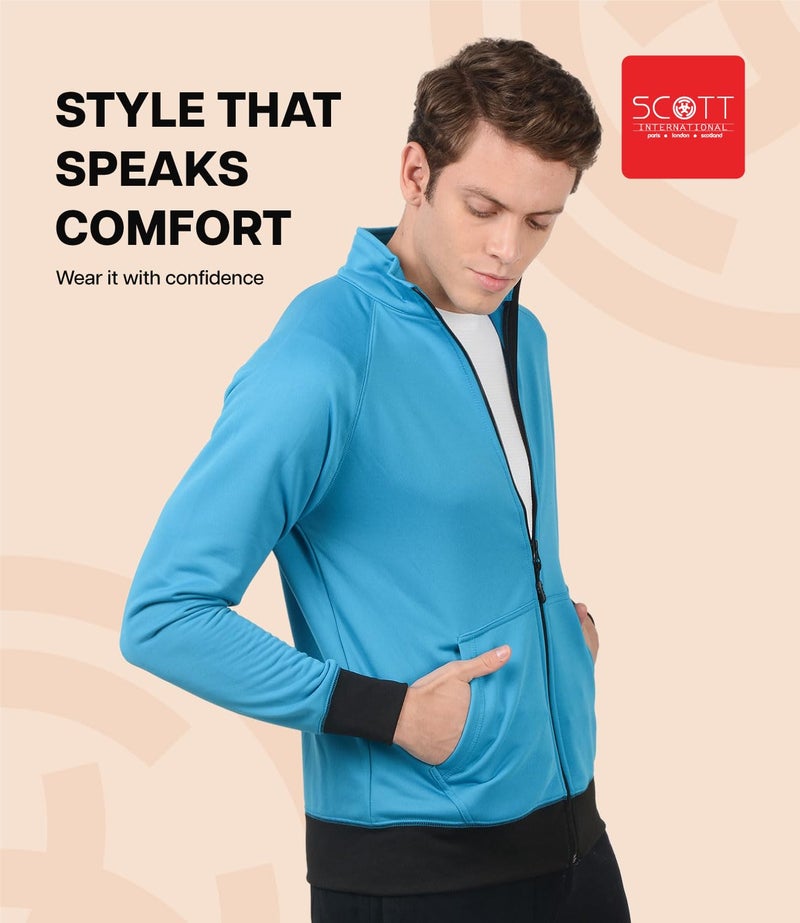 Scott International Men's Polyester Full Sleeve Standard Length Jacket | Stylish Winter Wear | Jerkin | Bike Jacket - Image 4