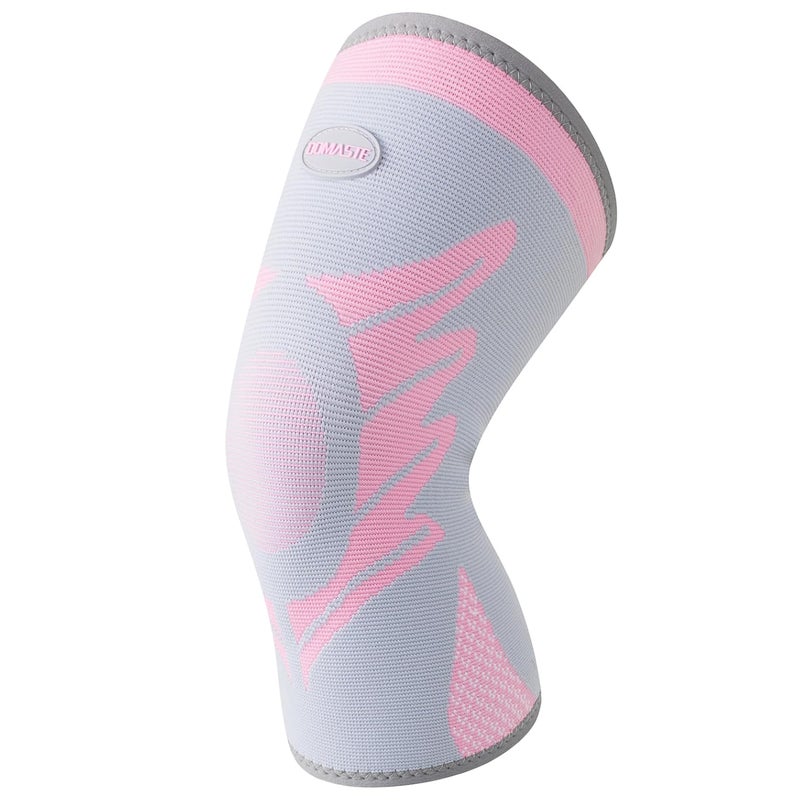 Domaste Sports Slim Knee Braces for Women - No-Slip Knee Compression Sleeve for Dance, Yoga, Knee Support for Knee Pain, Joint Pain Relief(Crystal Rose, L, Pack of 1) - Image 1