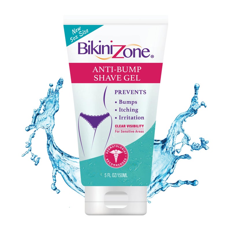 Bikini Zone Anti-Bump Shave Gel for Sensitive Areas, 5 Oz, 1 Pack - Image 1