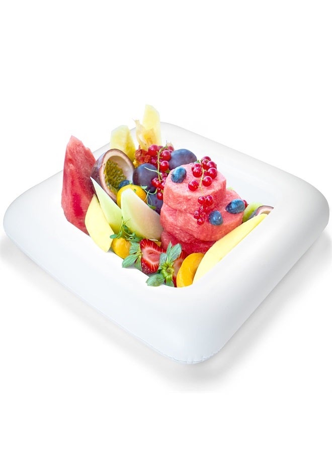 Novelty Place Inflatable Ice Serving Buffet Bar - Salad Food & Drinks Cooler Serving Tray for Summer Party Picnic & Camping (Pack of 1, 24 Inches)  - Image 1