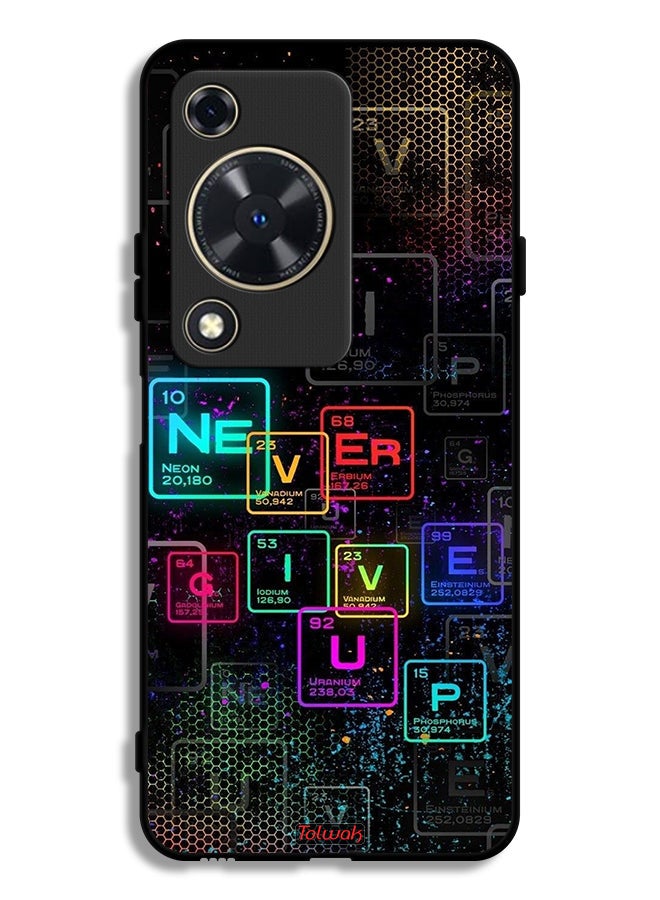 Tolwak Huawei Nova Y72S Protective Case Cover Never Give Up Art