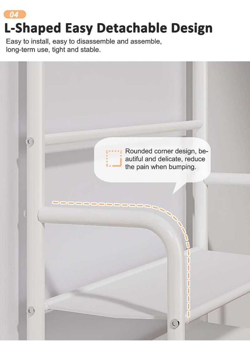 RollsTimi  5-Tier Hall Tree with Shoe Storage,Coat and Shoe Rack Entryway,Freestanding 4-Tier Shoe Rack Storage - Image 5