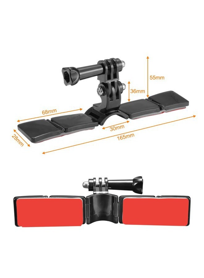 Lupholue Motorcycle Helmet Chin Mount Kits with Adhesive Curved Pads Compatible with GoPro Hero 13, 12, 11, 10, 9, 8, 7, (2018), 6 5, Hero Black, Session, Xiaomi Yi, SJCAM, Campark (Version A) - Image 2