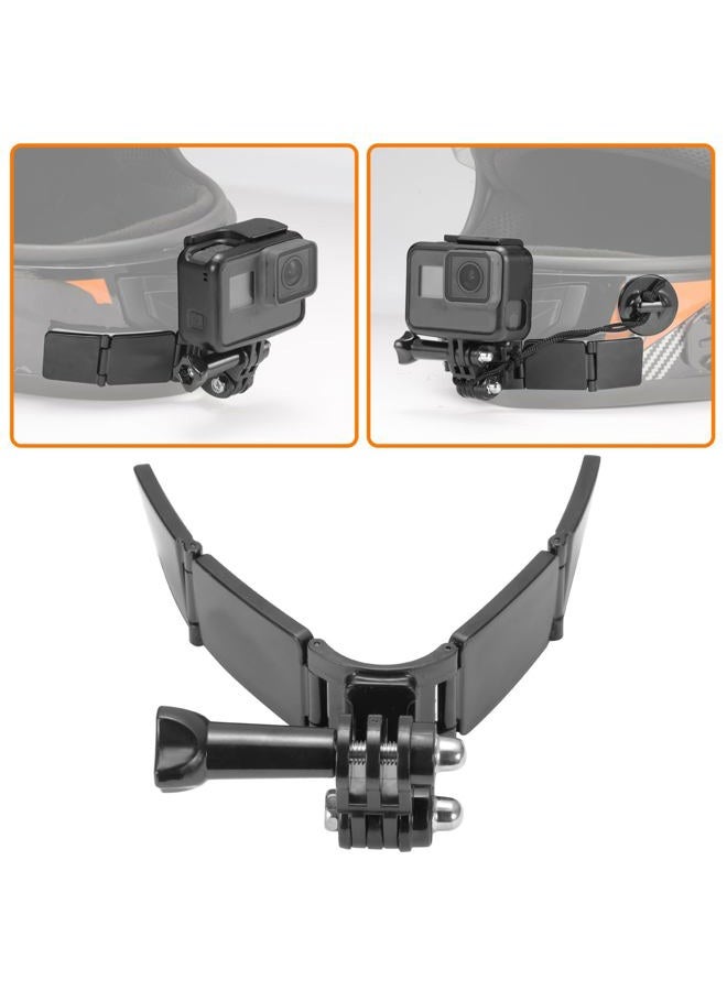 Lupholue Motorcycle Helmet Chin Mount Kits with Adhesive Curved Pads Compatible with GoPro Hero 13, 12, 11, 10, 9, 8, 7, (2018), 6 5, Hero Black, Session, Xiaomi Yi, SJCAM, Campark (Version A) - Image 4