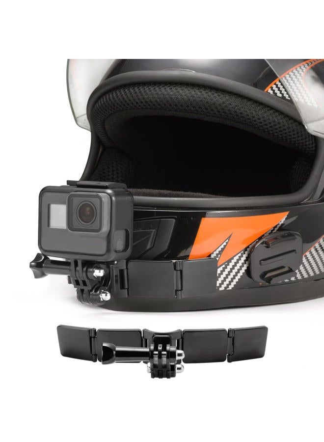 Lupholue Motorcycle Helmet Chin Mount Kits with Adhesive Curved Pads Compatible with GoPro Hero 13, 12, 11, 10, 9, 8, 7, (2018), 6 5, Hero Black, Session, Xiaomi Yi, SJCAM, Campark (Version A) - Image 1