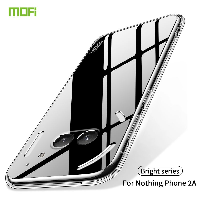 HuHa Protective Cover For Nothing Phone 2a MOFI Ming Series Ultra-thin TPU Phone Case(Transparent) - Image 2