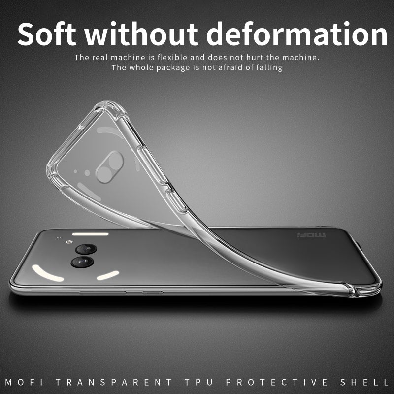 HuHa Protective Cover For Nothing Phone 2a MOFI Ming Series Ultra-thin TPU Phone Case(Transparent) - Image 4