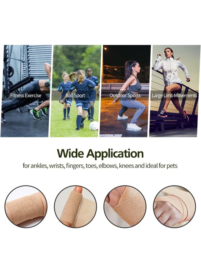 Self Adhesive Bandage Tape-Self Adherent Stretch Medical Bandage Wrap,Athletic Tape/Vet Tape,1Inch ，4.5m - Image 5