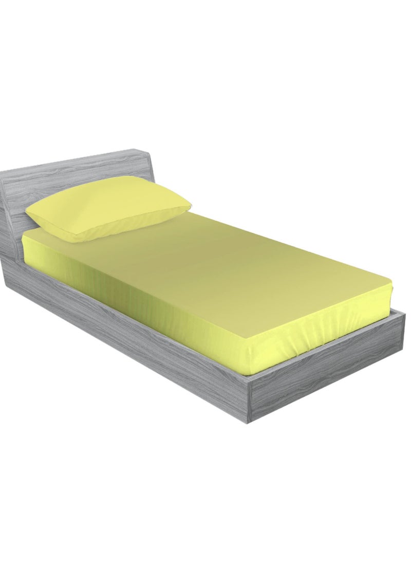 3-Piece Fitted Bed Sheet Set – 100% Cotton, 120x200 cm (Single Size)