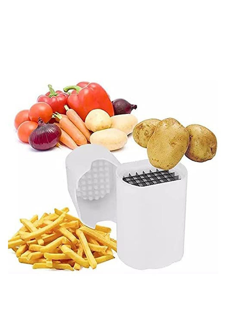 KASTWAVE French Fry Cutter, Deep Fryer Air Fryer Potato Fries Cutter Natural Cut French Fry Cutter, Veggie Dicer Chopper Veg Chopper - Image 2