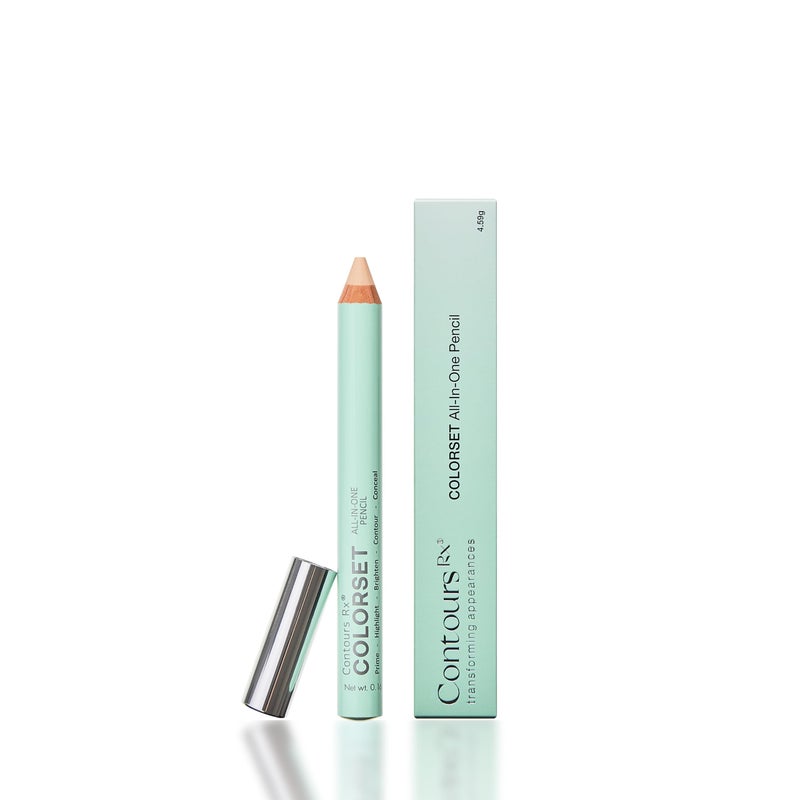 Contours Rx COLORSET All-in-One Pencil â€“ Brighten, Highlight, Prime, Contour & Conceal | Smooth Canvas for Eye Shadow & Uneven Skin Tone | Hydrating, Vegan & Gluten-Free - Image 1