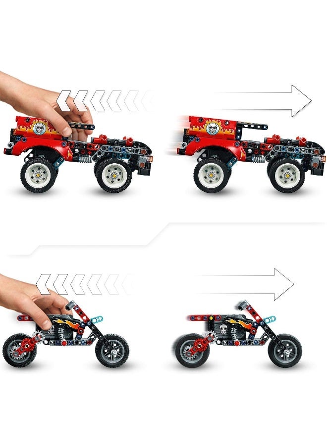 LEGO شاحنة ودراجة LEGO Technic Stunt Show (42106) - Image 5