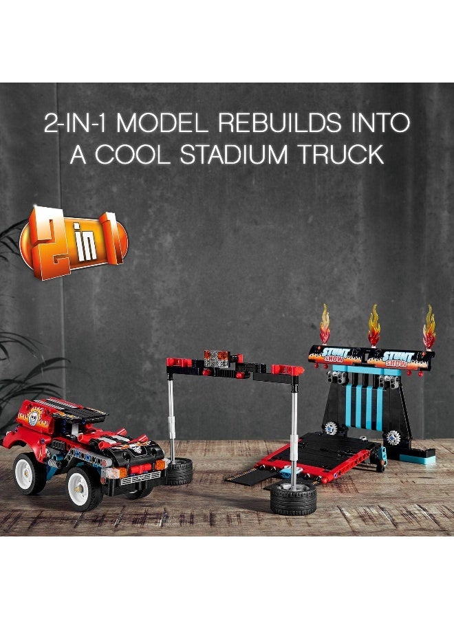 LEGO شاحنة ودراجة LEGO Technic Stunt Show (42106) - Image 4