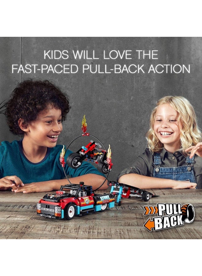 LEGO شاحنة ودراجة LEGO Technic Stunt Show (42106) - Image 3