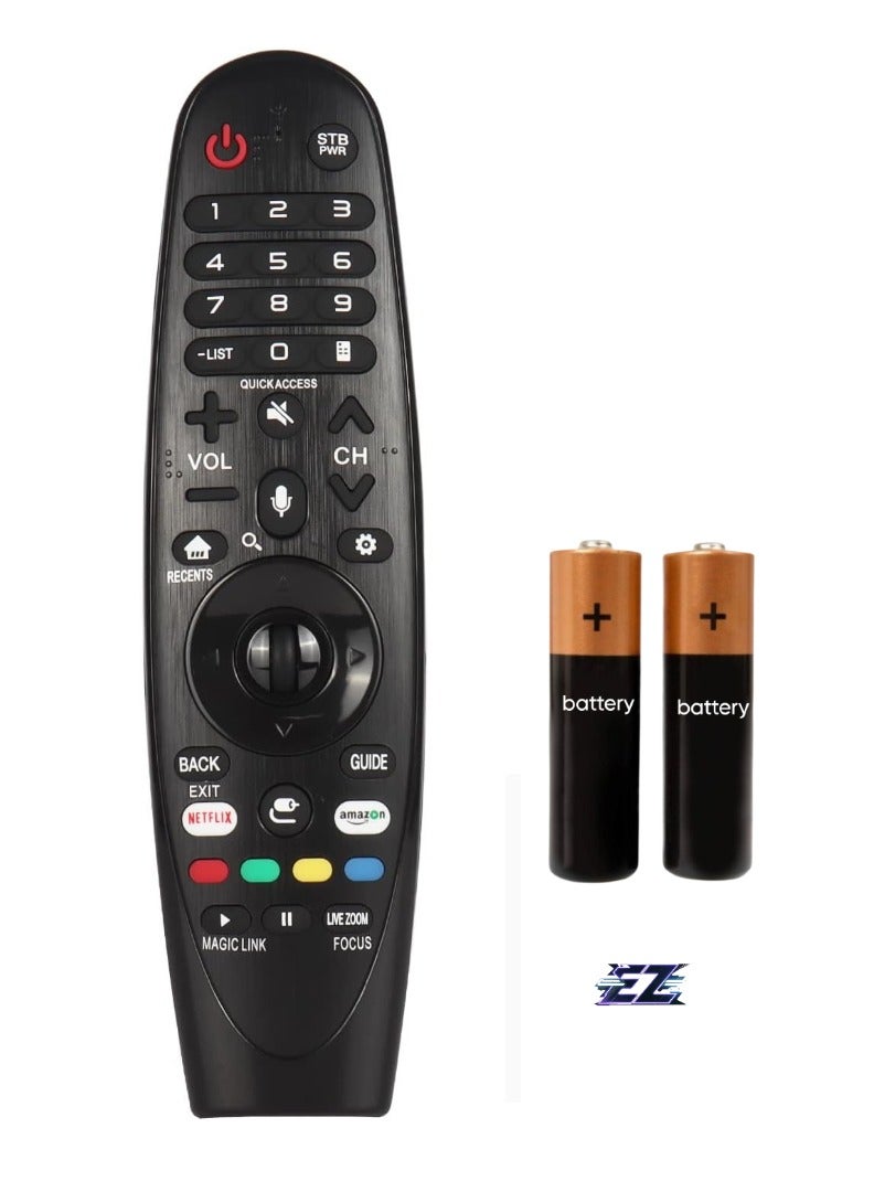 ELTRAZONE New Replacement IR Remote Control AN-MR650A for LG Smart TV 55UJ6540-UB 43UJ634V 55SJ8500-UB 60SJ8000 43UJ6500-UB 65UJ7700 43UJ654T 55SJ800A 600A 850 0 60SJ8000-UA (Without Battery) WITH BATTERY - Image 1