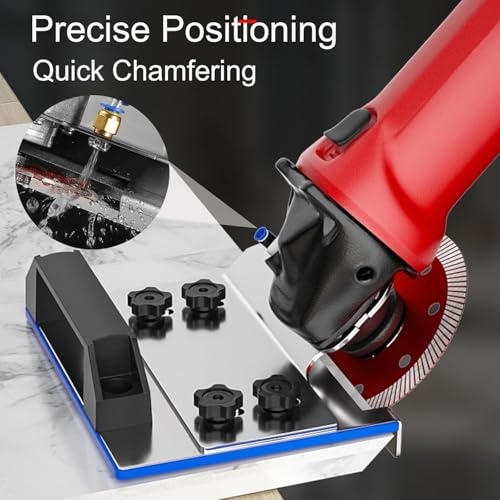 HiFam 45 Degree Angle Cutting Frame, Tile Chamfering Tool Cutting Ceramic Stone, Marble, Granite, Tiles and Wood Cutter, Angle Grinder Stand for Tile 45° Chamfer Cutting, Chamfer Tile Cutter - Image 2