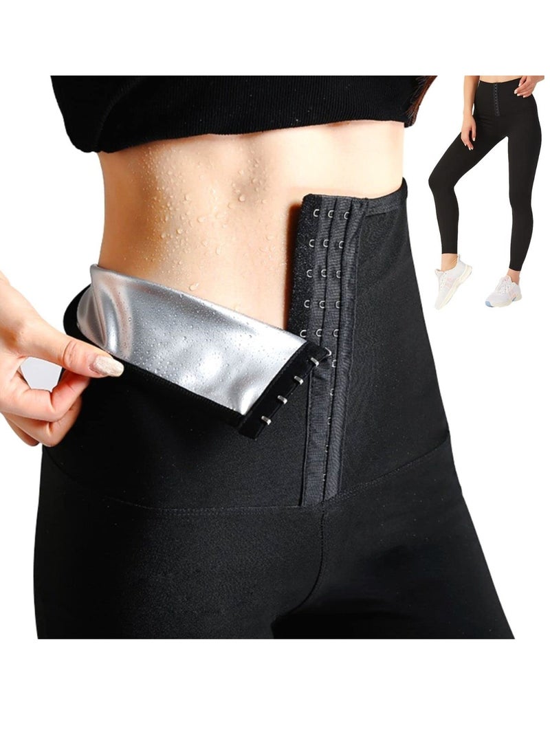 Generic Sauna Sweat Shapewear Leggings Pants Workout Suit Waist Trainer Shaper Sweatsuit Exercise Fitness Gym Yoga Women  - Image 1