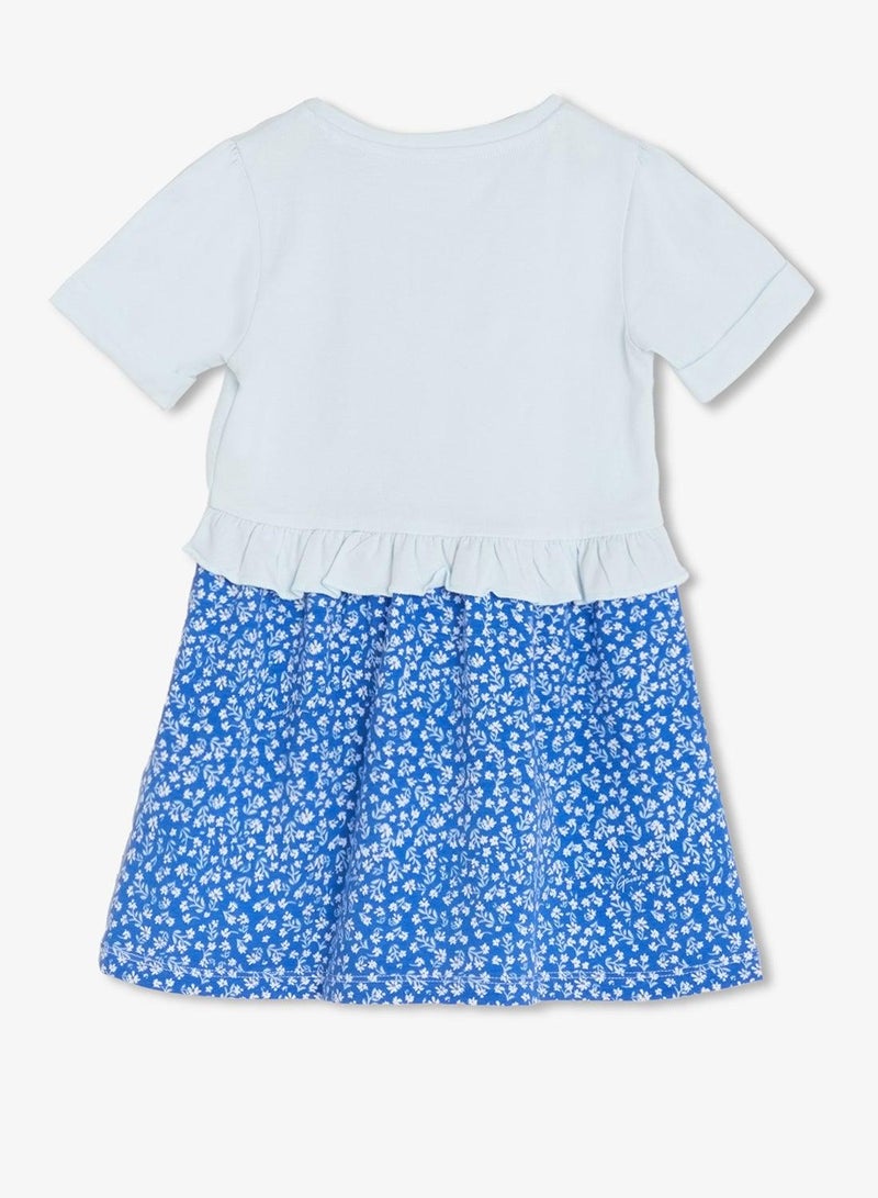 GUESS Kids Printed Short Sleeve Dress - Image 3