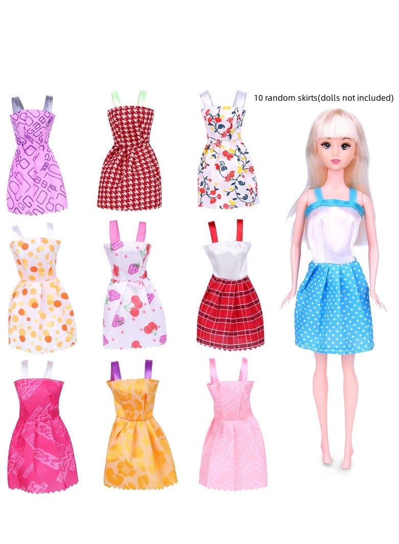 MIXDE 50-Piece Doll Clothes and Accessories for Girl Doll Different Occasions Fashion Doll Dresses and Shoes Doll Accessories - Image 4