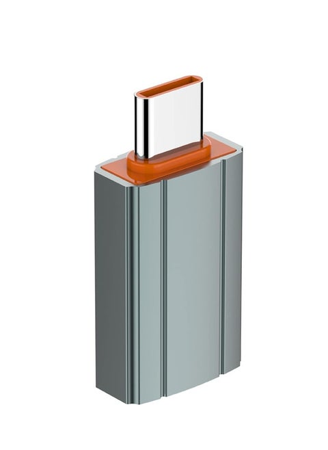 LDNIO LC140 USB-A To Type-C Adapter , Fast transmission , Universal device , Insert to use , Aluminum Material - Grey