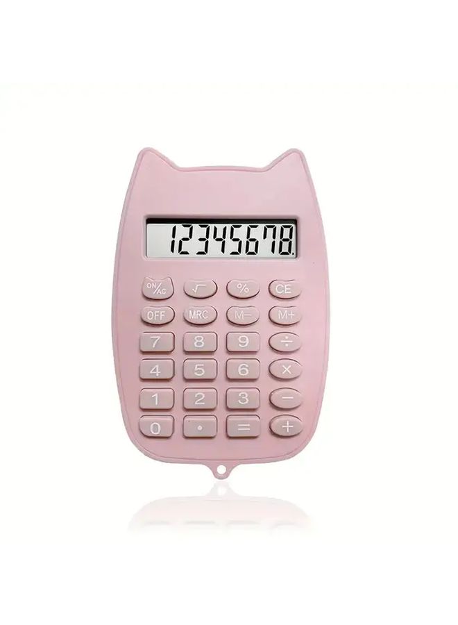 White Mini Calculator with Large Display Portable Home Office School - Image 5