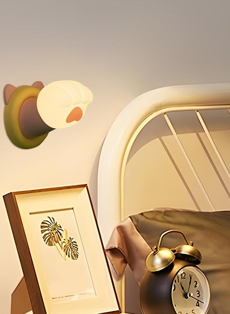 Laoybho Night Light For Kids, Cat Claw Magnetic Wall Light, Bedside Touch Lamp, Funny Dimmable Silicone Nightlight, Funny Gifts for Women Men Family Friends Colleagues Neighbors, Kitchen Office Room Decor - Image 2
