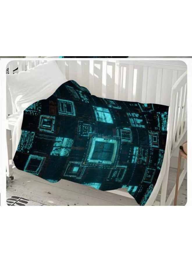 general Children's or student cartoon flannel thin blanket (warm and comfortable, suitable for sleep, games) 100cm*150cm - Image 3