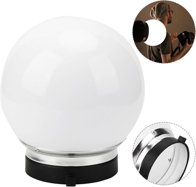 Bowens Mount 15cm Soft Ball Flash Diffuser Studio Portrait Photography 360 Even Illumination - Image 4