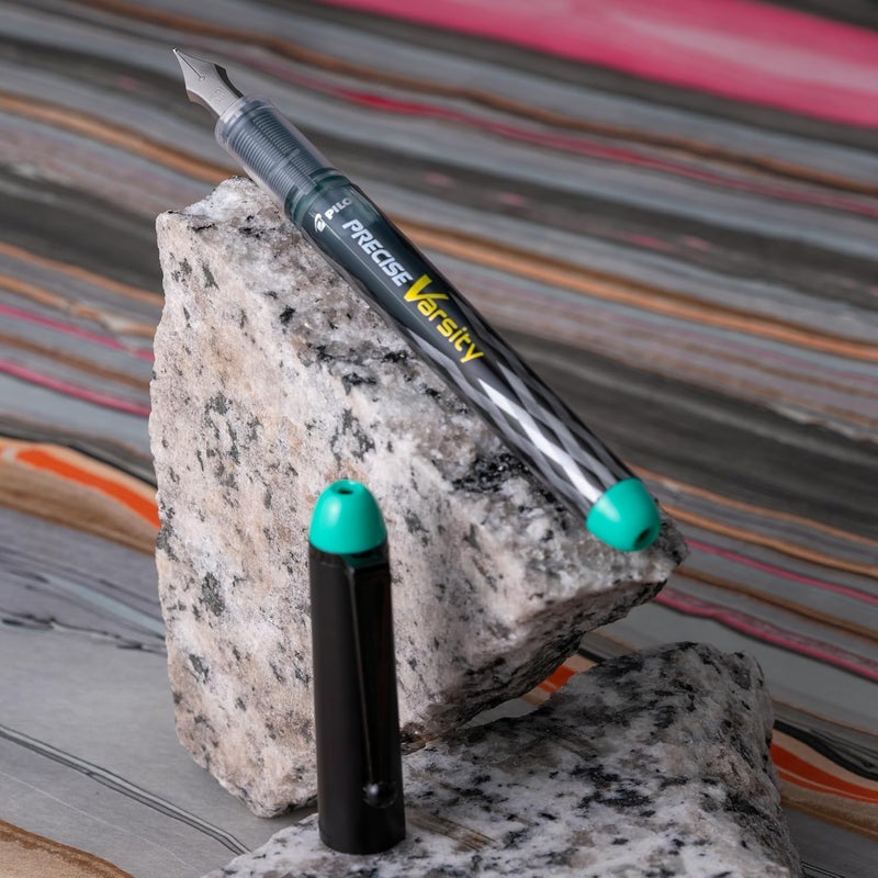 Pilot Precise Varsity Pre-Filled Fountain Pens, Medium Point Stainless Steel Nib, Multicolor Ink, 7-Pack - Image 5