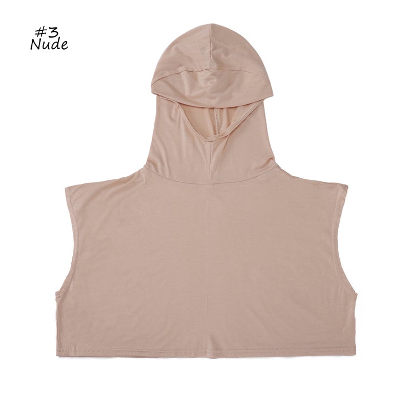 Sleeveless Hoodie Modal Cotton Fake Collar Solid Color Simple One-Piece Hood Base Anti-Exposure Women'S Accessory Neck Warmer - Image 1