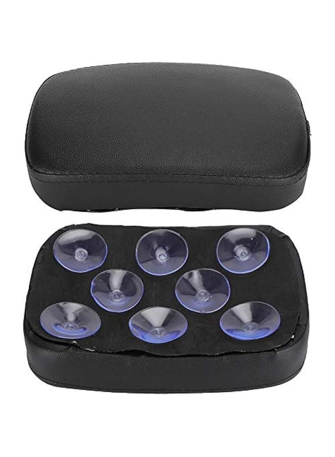 Pillion Seat Tandem Seat 8 Suction Cup Motorcycle Rear Seat Pad Motorcycle Rear Passenger Cushion Custom Seat Universal Approx. 270 X 175mm X 50mm Black - Image 1