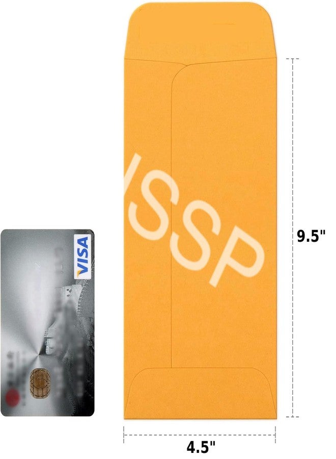 NSSP ظرف شيكات بني مقاوم للتمزق من NSSP، مقاس 9.5 × 4.5، للاستخدام المنزلي والمكتبي | أظرف بريدية تجارية متعددة الاستخدامات وآمنة (عبوة من 100 ظرف) - Image 2