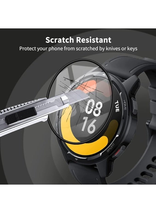 Screen Protector for Xiaomi Watch S1 Active, 3D Curved Soft Edge Protective Film (Not Glass), Anti-Scratch, Bubble-Free, Ultra Shatterproof, High Sensitivity Smartwatch Protection - Image 4