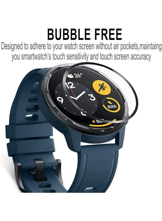 Screen Protector for Xiaomi Watch S1 Active, 3D Curved Soft Edge Protective Film (Not Glass), Anti-Scratch, Bubble-Free, Ultra Shatterproof, High Sensitivity Smartwatch Protection - Image 5